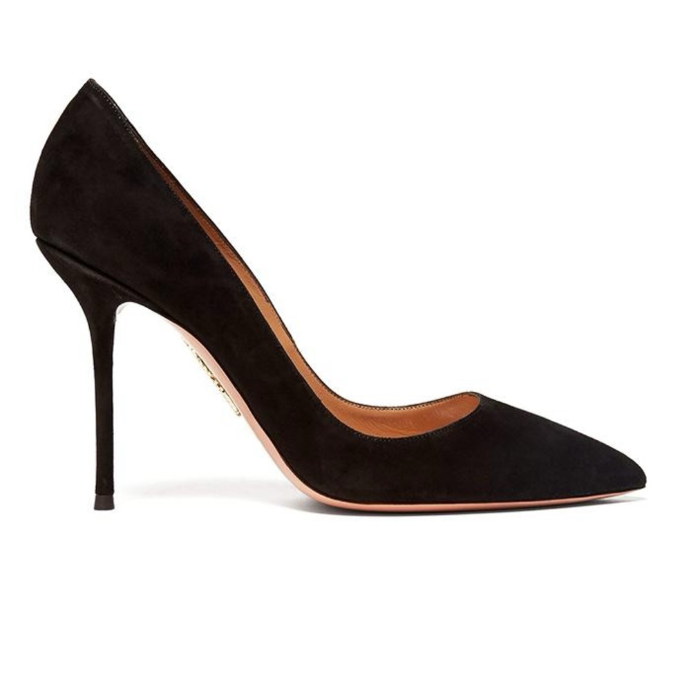 AQUAZZURA
Purist 95 Suede Pumps